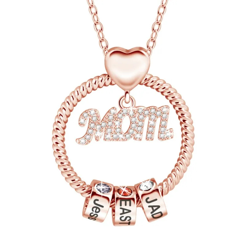 Custom Engraved Necklace Birthstone Necklace Mother's Love Necklace Best Gift For The Greatest Mother