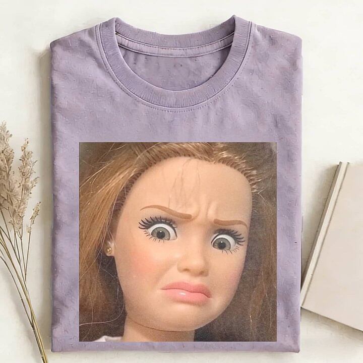 DOLL FACE MEME MOOD ICON TEE