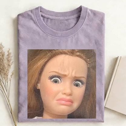 DOLL FACE MEME MOOD ICON TEE