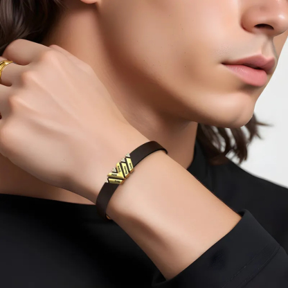 Custom Engraved Bracelet Simple Fashion Advanced Father's Day Gifts For Dad