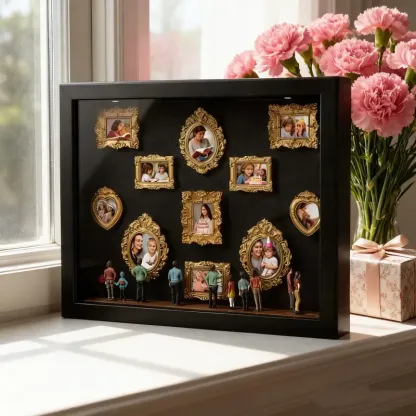 Mother's Day Gifts Museum of Us Frame Personalized Couples Gift for Her Cute Miniature Museum Gifts Meaningful Gift-pawsmeowz