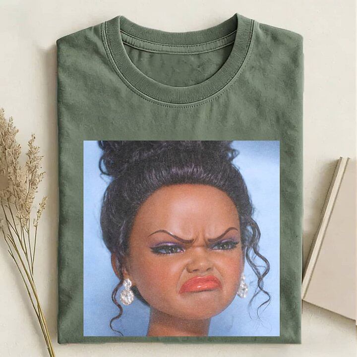 BLACK GIRL DOLL GIRL DISGUSTED MEME T-SHIRT