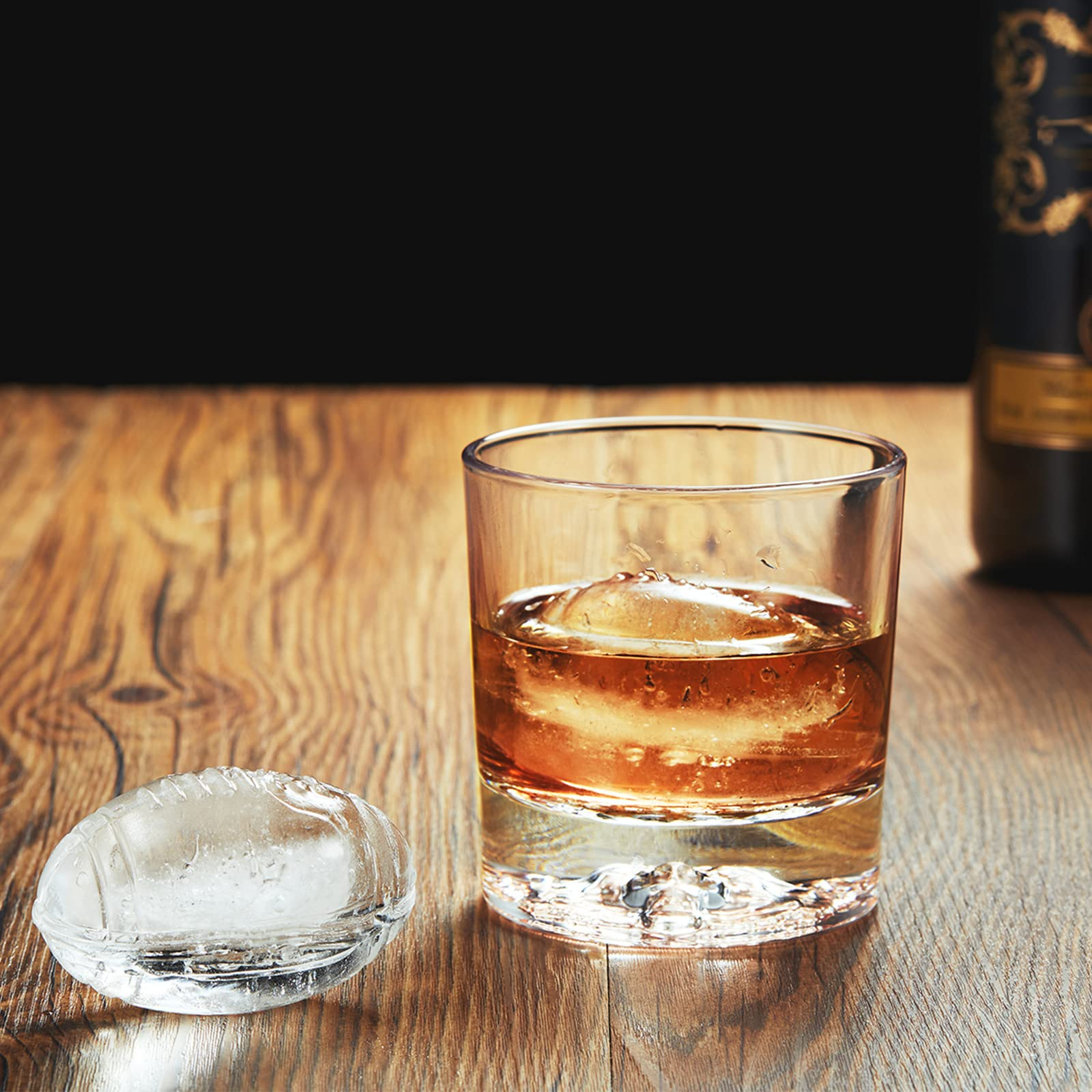 Silicone Soccer Ball Ice Cube Mold Fun Shapes, Novelty Soccer Gifts, 2.2" Large Craft Round Sphere Ice Ball Molds For Game Day, Whiskey, Cocktails, Bourbon