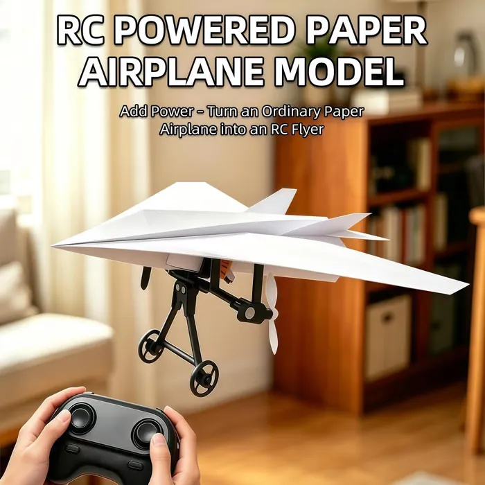 Remote Control Paper Airplane Power Components Turn Any Paper Airplane Into a Real RC Flye