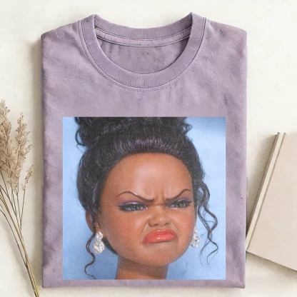 BLACK GIRL DOLL GIRL DISGUSTED MEME T-SHIRT
