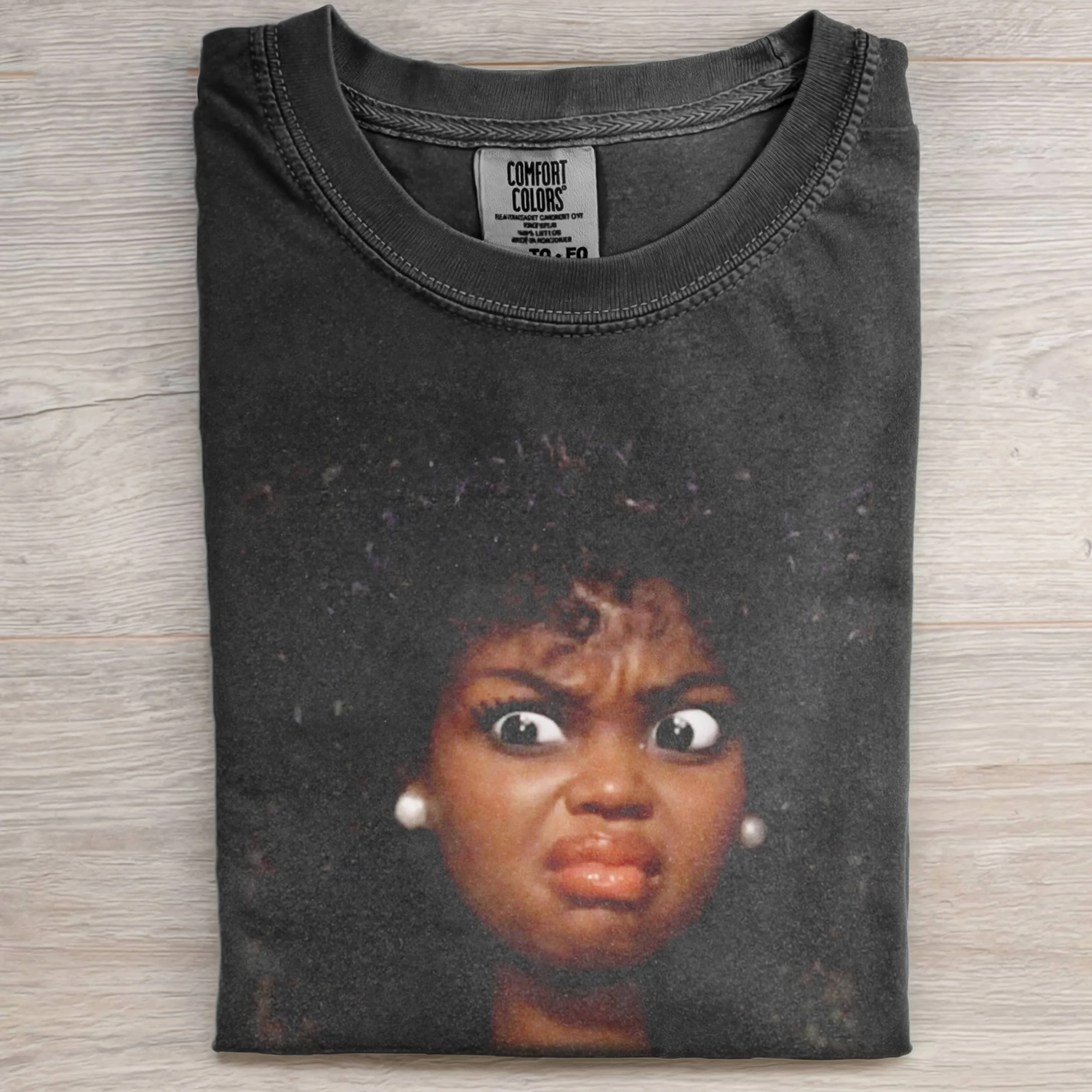 I DISLIKE BLACK GIRL DOLL FACE SHORT-SLEEVED T-SHIRTS