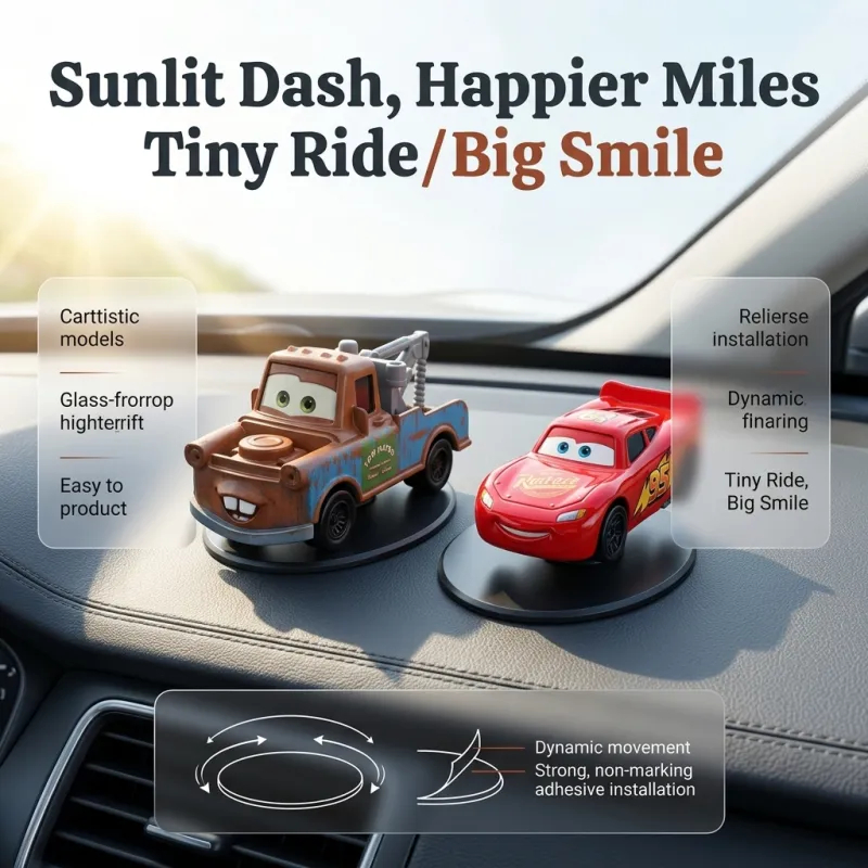 Drift Car Dashboard Cars Mini Car – Funny Brown Decoration Dashboard, Gift for Cars Lovers