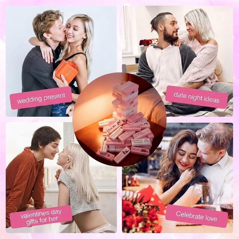 Adult Building Block Tower Perfect Valentine's Day Gift for Couples