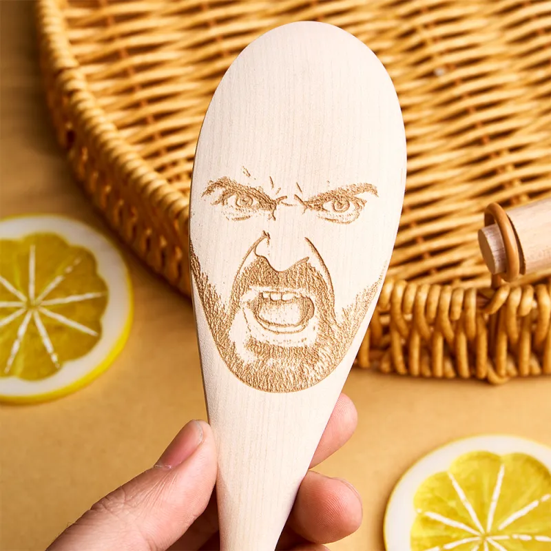 Custom Face Spoon Any Face (Facial Features) Engraved on a Spoon Novelty Gift Mother's Gift Father's Day Gift