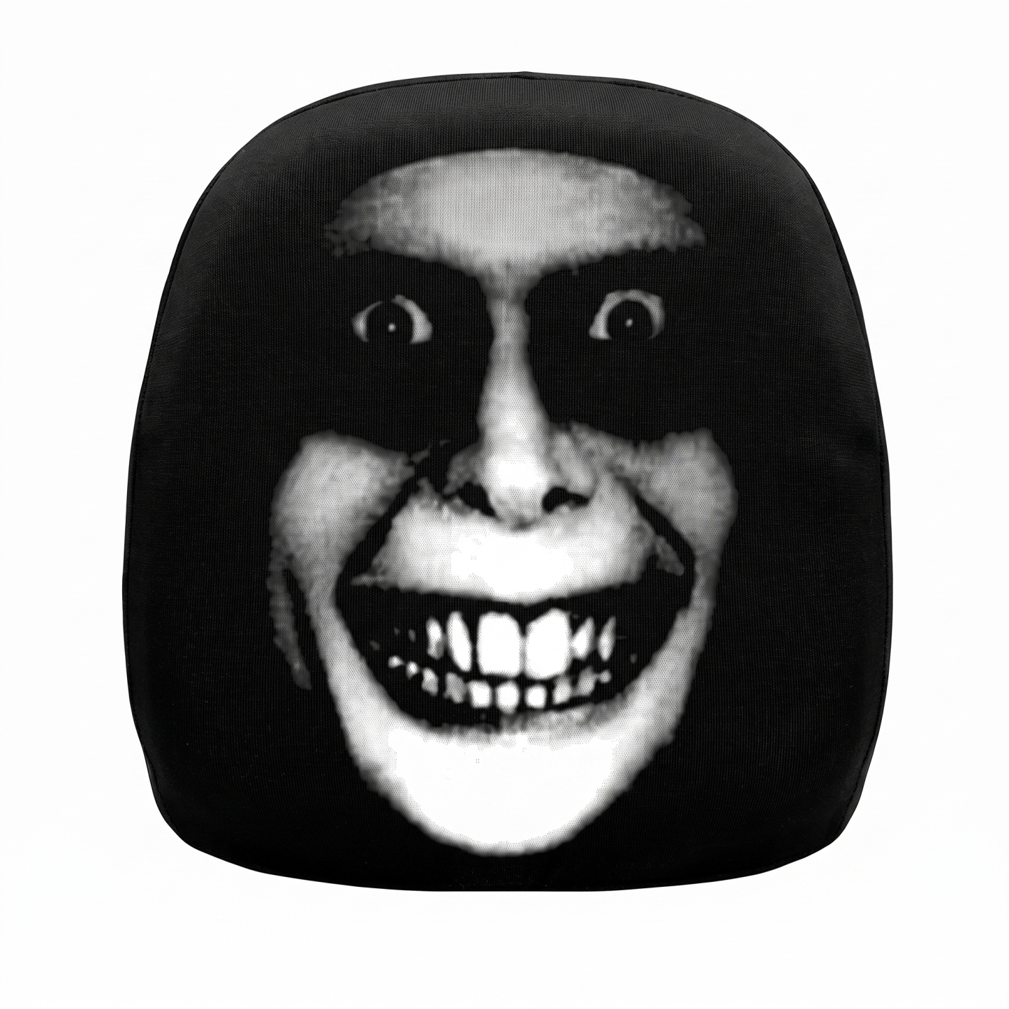 Ghost Face Headrest Covers, Scary Face Printing Auto Seat Universal Elastic Models Headrest Protector