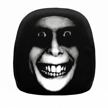 Ghost Face Headrest Covers, Scary Face Printing Auto Seat Universal Elastic Models Headrest Protector