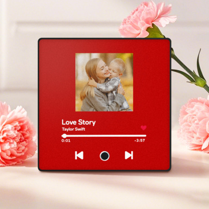 Custom Music Fridge Magnet Personalized Photo Music That Can Be Played Without Cell Phone Music Fridge Magnet Can Play Songs Gifts For Mom-pawsmeowz