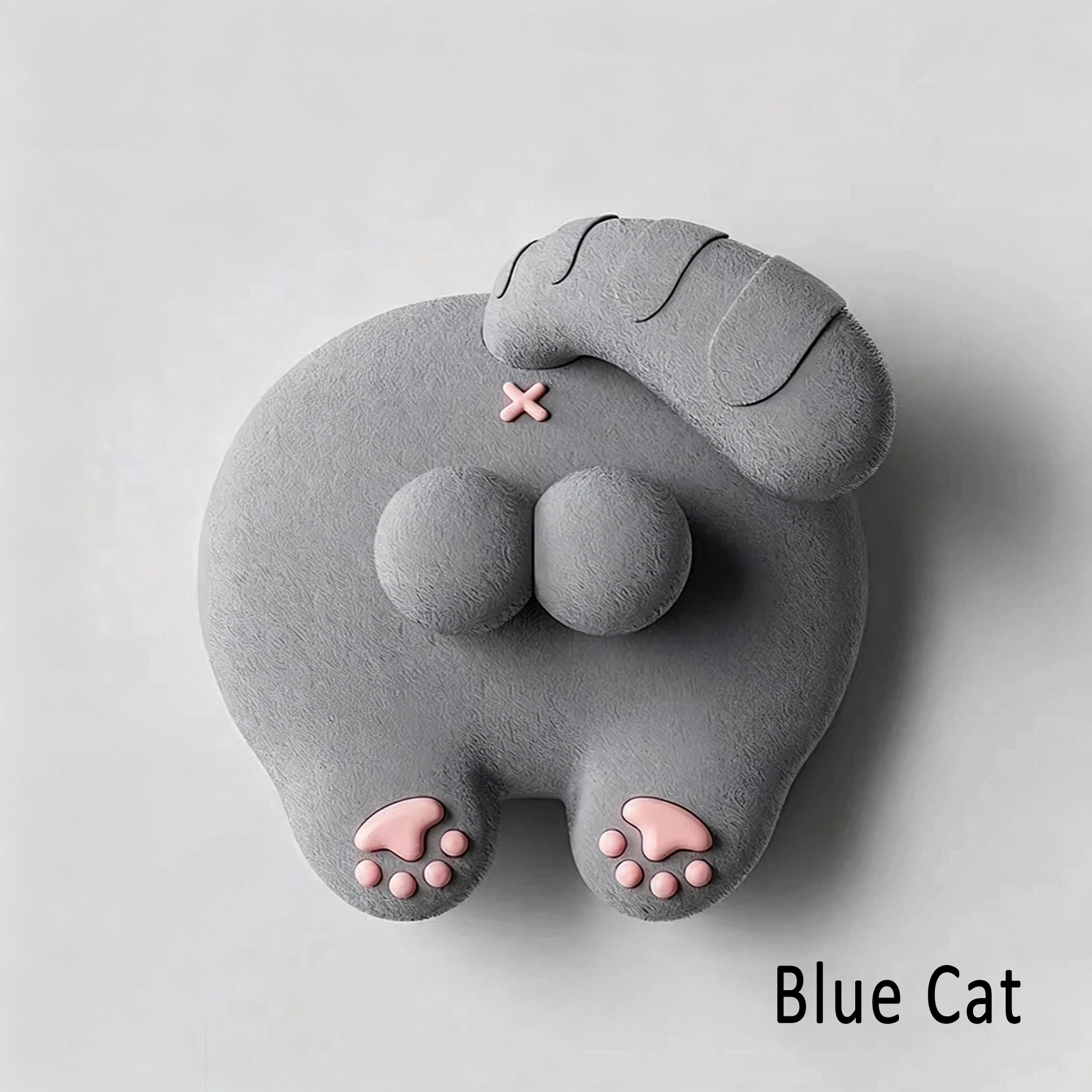 Cute Cat Butt Light Switch Cover, 3D Funny Giant Ball Cat Switch Decor, Kawaii Cartoon Cat Paw Wall Switch Sticker, Creative Bedroom Home Decor, Novelty Gift