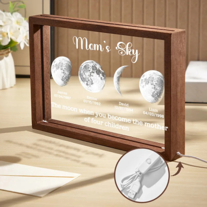 Custom Mom's Sky Led Light Frame Personalized Gifts for Mum