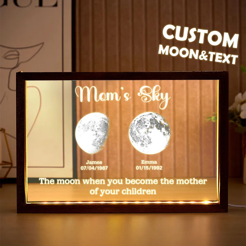 Custom Mom's Sky Led Light Frame Personalized Gifts for Mum