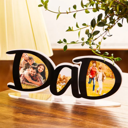 Custom Photo Frame Dad Photo Holder Father's Day Gift for Him