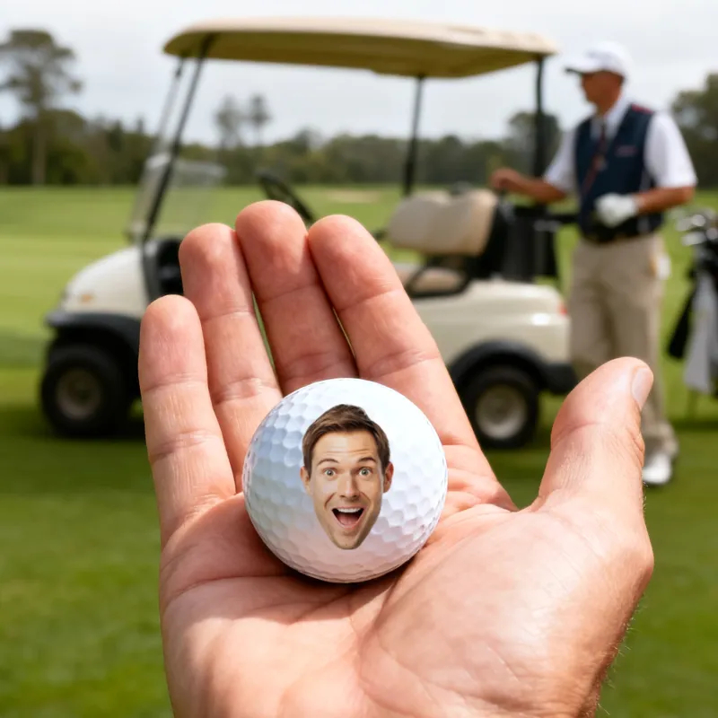 Custom Photo Golf Ball If Found Return To This Guy - Gift For Dad, Father, Grandpa, Golfer, Golf Lover