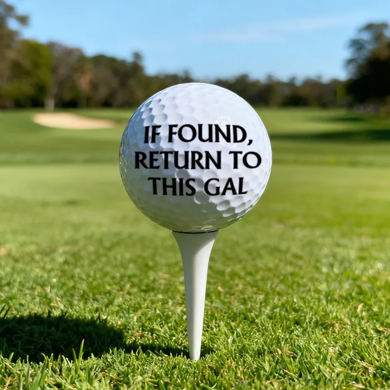 Custom Photo Golf Ball If Found Return To This Guy - Gift For Dad, Father, Grandpa, Golfer, Golf Lover