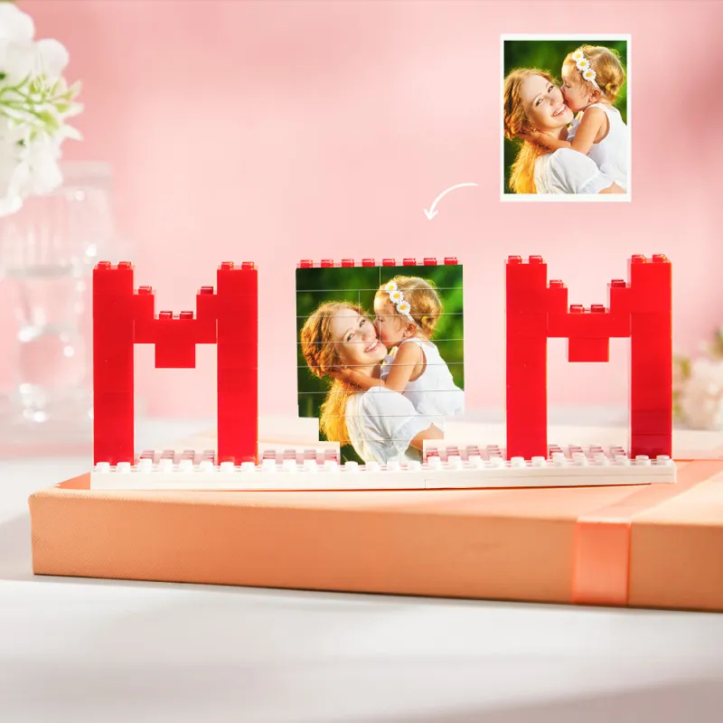 Custom Building Brick Photo Block Personalized MUM Brick Puzzles Mother's Day Gifts