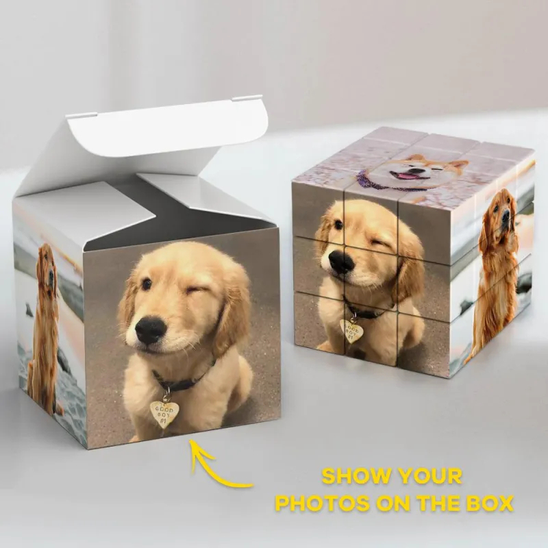 Personalized Folding Picture Photo Frame Rubic's Cube | Father's Day Gifts
