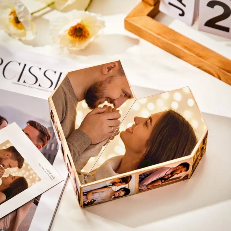 Personalized Folding Picture Photo Frame Rubic's Cube | Father's Day Gifts