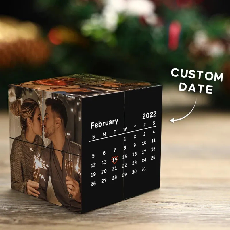 Personalized Folding Picture Photo Frame Rubic's Cube | Father's Day Gifts