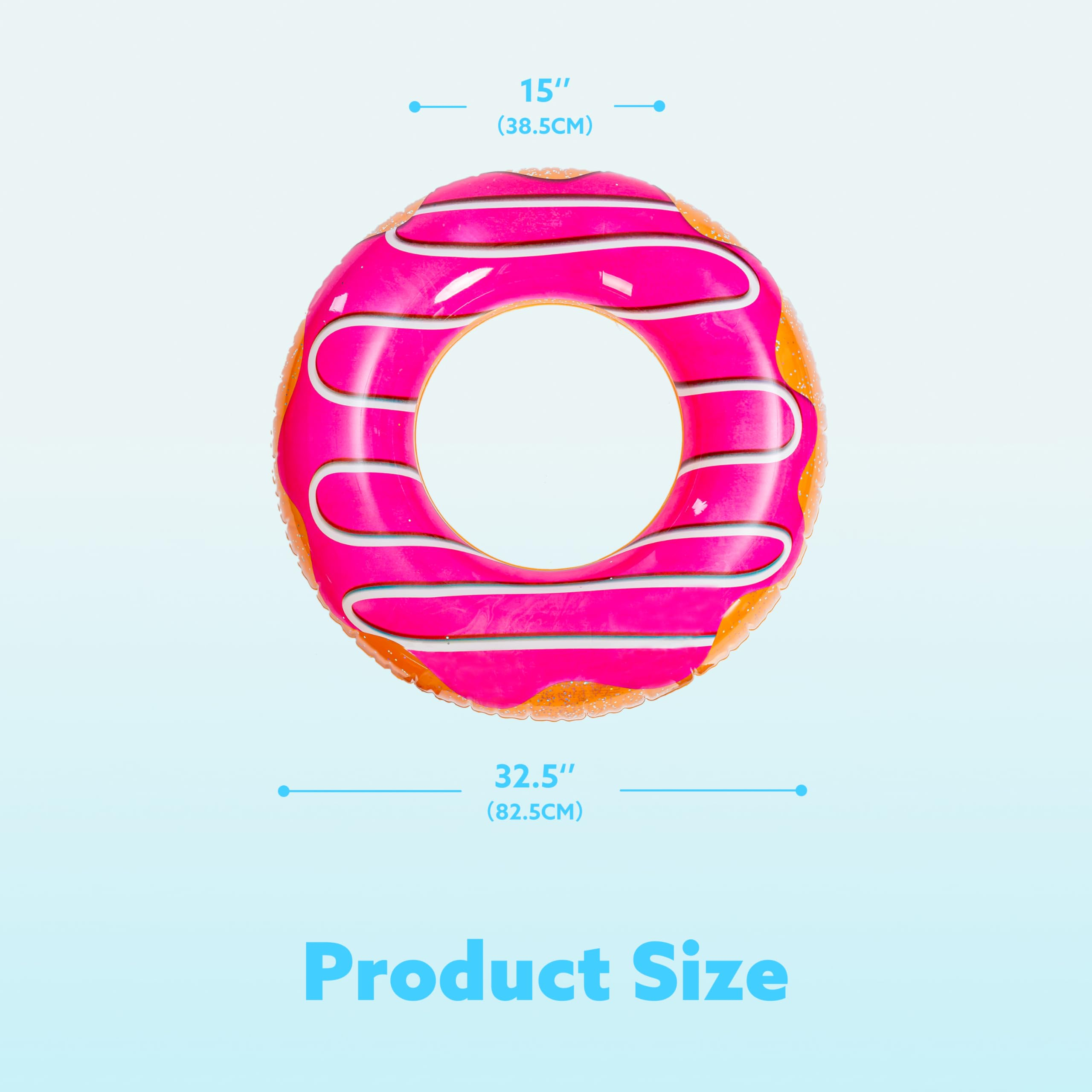 3 Pack Pool Floats, Pool Tube for Kids Swim Rings Inflatable Tubes, Unicorn Sea Animal Tubes Floatie Ring Water Toys for Swimming, Summer Beach Party