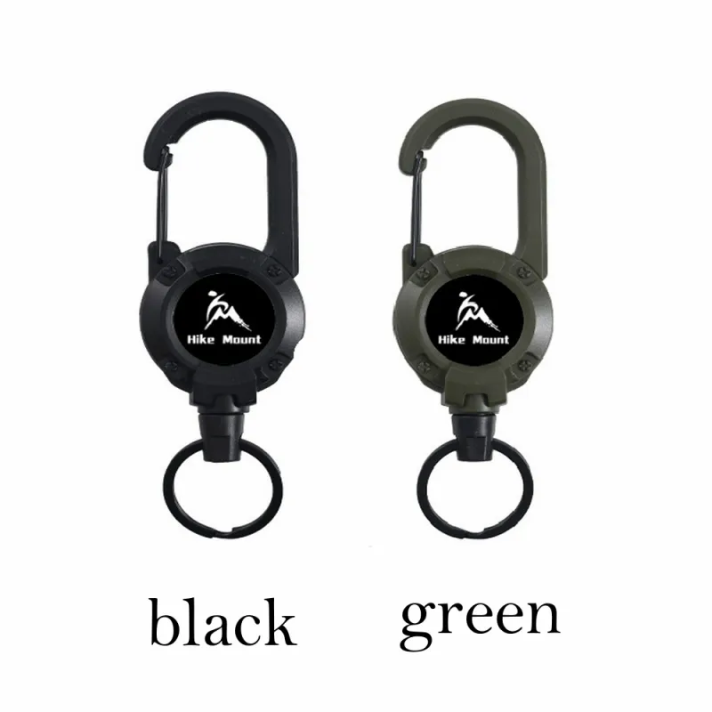 Multifunctional Retractable Carabiner Keychain – Strong Steel Wire Key Reel Clip for Outdoor, Camping, Hiking & Everyday Carry-Pawsmeowz