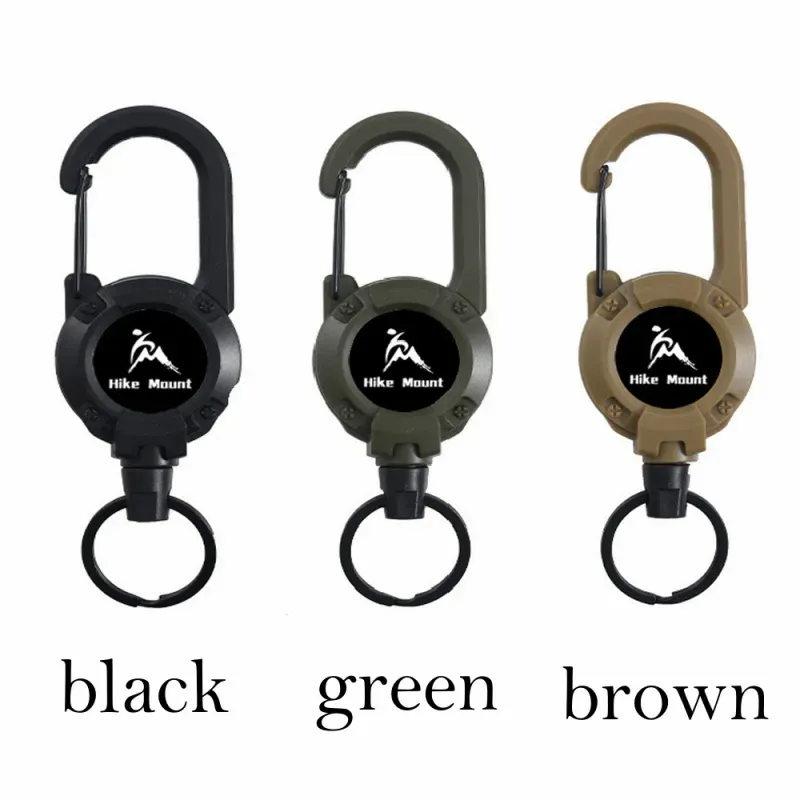 Multifunctional Retractable Carabiner Keychain – Strong Steel Wire Key Reel Clip for Outdoor, Camping, Hiking & Everyday Carry-Pawsmeowz