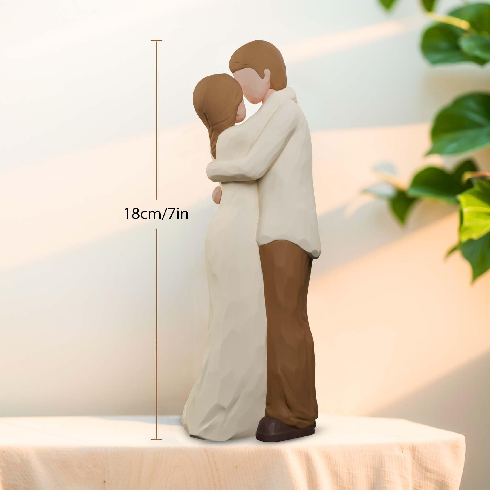 Couple Figurines, Best Wedding Engagement Romantic Gift for Husband Wife, Love Statue Valentine's Day Anniversary Birthday