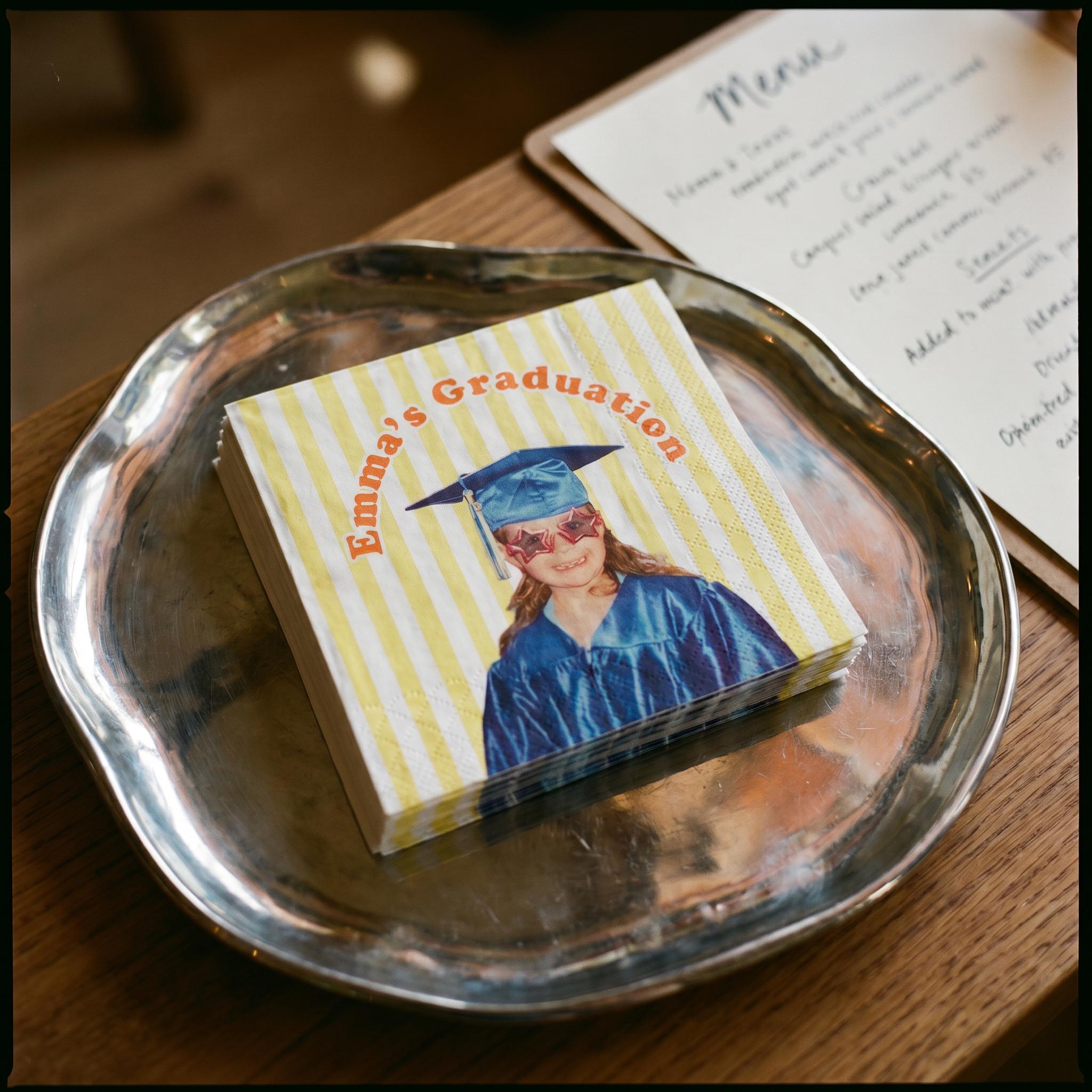 Custom Napkins with Photo - Personalized Napkins for Birthday Party Cocktail Napkins - Birthday Decorations Party Decor