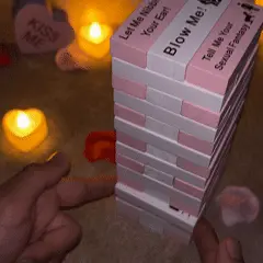 Adult Building Block Tower Perfect Valentine's Day Gift for Couples