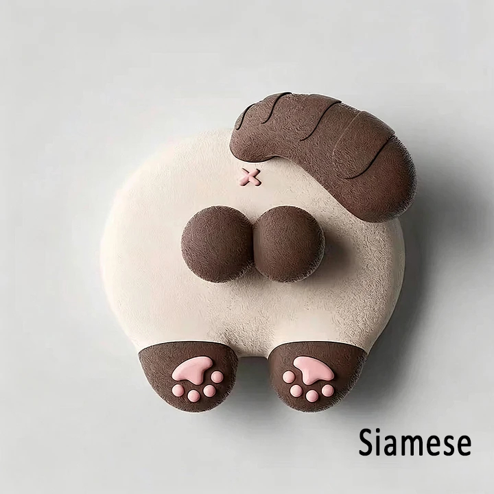 Cute Cat Butt Light Switch Cover, 3D Funny Giant Ball Cat Switch Decor, Kawaii Cartoon Cat Paw Wall Switch Sticker, Creative Bedroom Home Decor, Novelty Gift