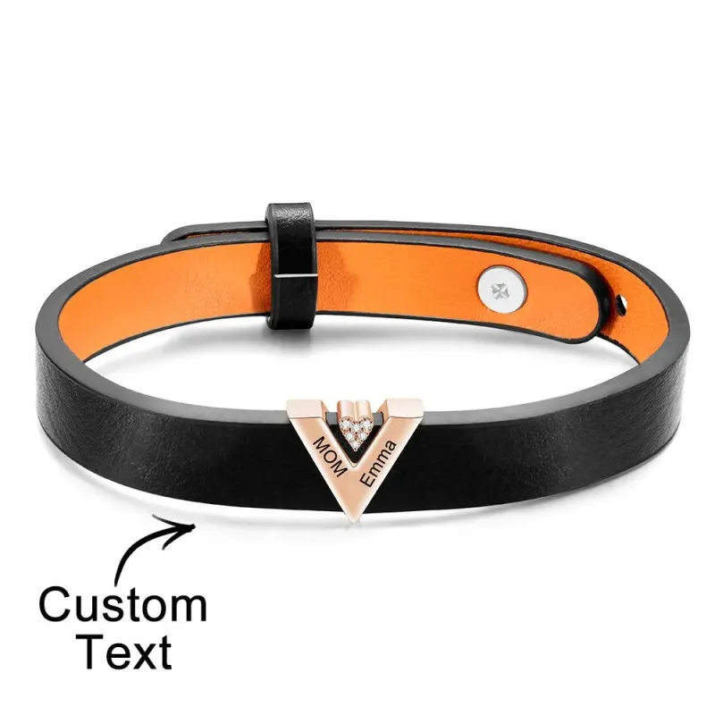 Custom Engraved Bracelet Simple Fashion Advanced Father's Day Gifts For Dad