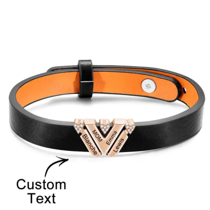 Custom Engraved Bracelet Simple Fashion Advanced Father's Day Gifts For Dad