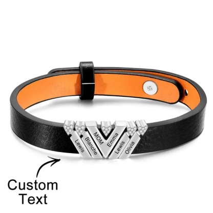 Custom Engraved Bracelet Simple Fashion Advanced Father's Day Gifts For Dad