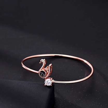 Custom Projection Bracelet Personalized Photo Bracelet Heart Jewelry Mother’s Day Gift for Mom