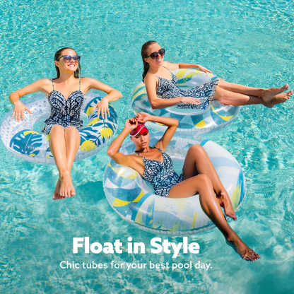 3 Pack Pool Floats, Pool Tube for Kids Swim Rings Inflatable Tubes, Unicorn Sea Animal Tubes Floatie Ring Water Toys for Swimming, Summer Beach Party