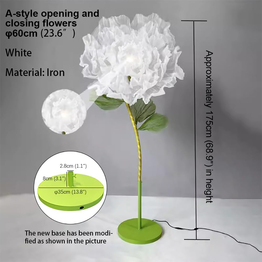 Auto Open and Close Flower Floor Lamps Wedding Lights Festive Atmosphere LED Stage Flower Background Decoration