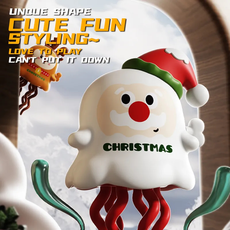 Christmas Toy Dancing Octopus Halloween Ghost Doll Wind-up Twist Doll