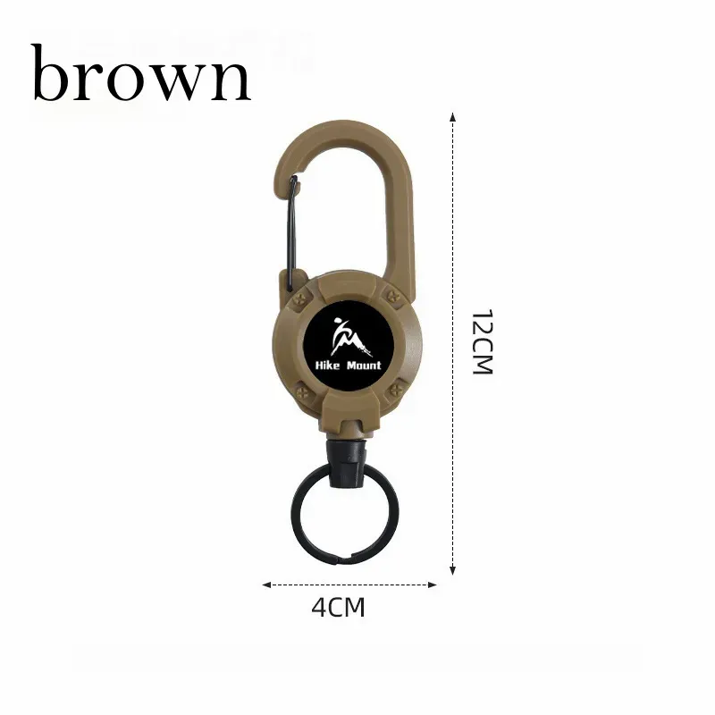 Multifunctional Retractable Carabiner Keychain – Strong Steel Wire Key Reel Clip for Outdoor, Camping, Hiking & Everyday Carry-Pawsmeowz