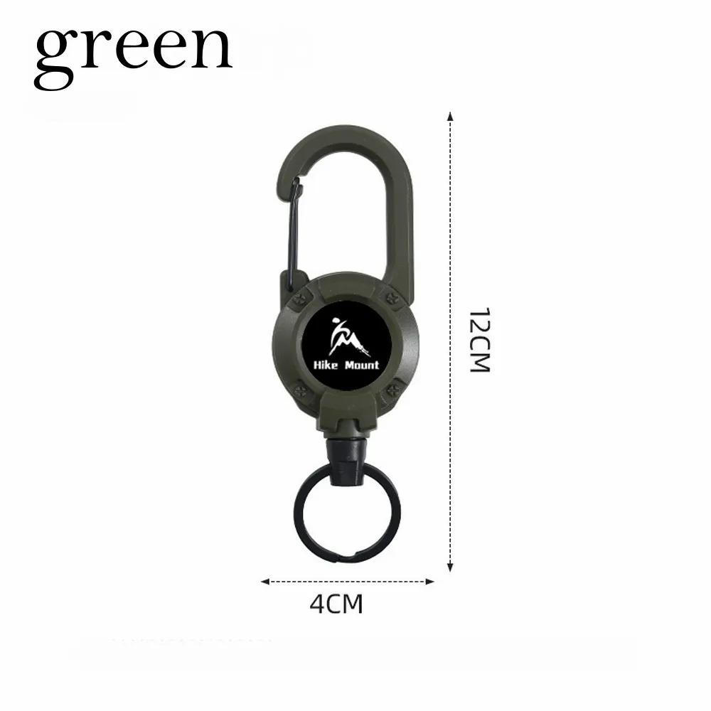 Multifunctional Retractable Carabiner Keychain – Strong Steel Wire Key Reel Clip for Outdoor, Camping, Hiking & Everyday Carry-Pawsmeowz