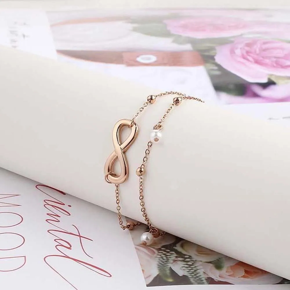 Boho Ankle Bracelet Infinity Anklet Layered Beach Anklet Gifts for Her