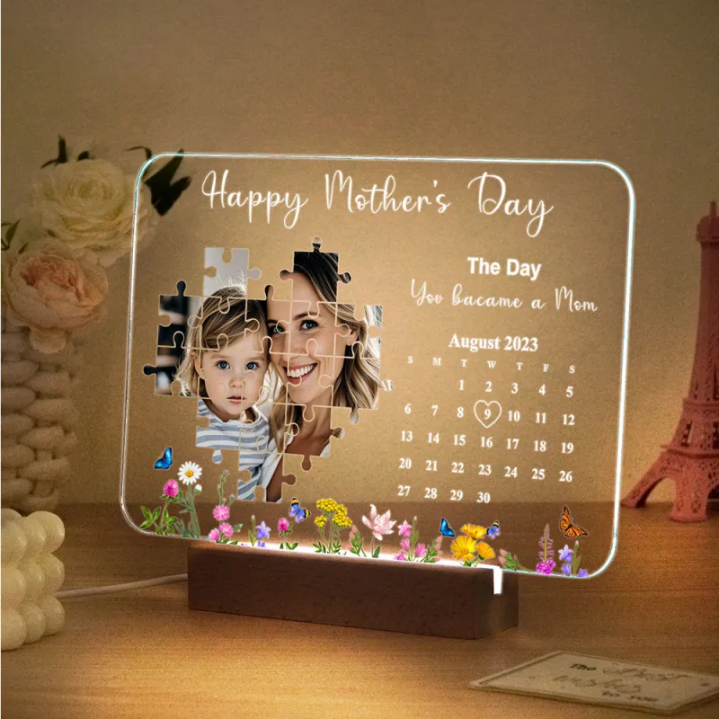 The Day You Became My Mother Light Frame Box Personalized Gift Mother's Day Gifts