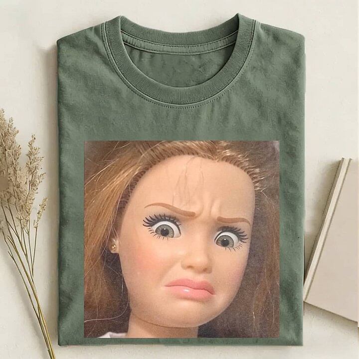 DOLL FACE MEME MOOD ICON TEE