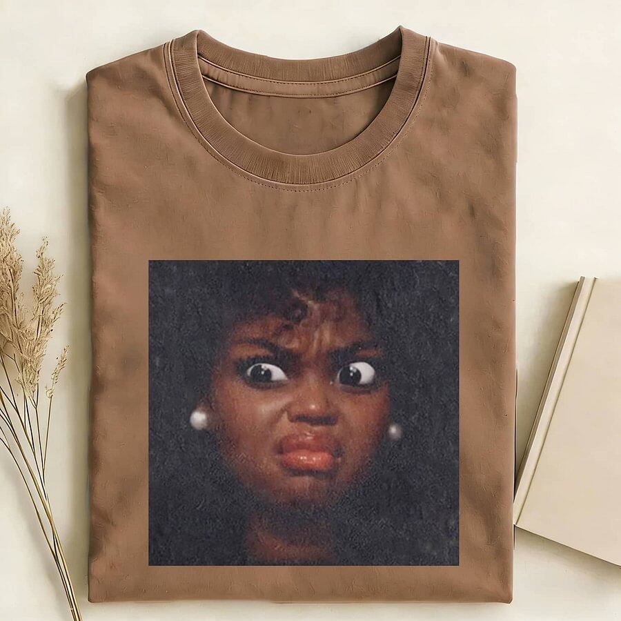 I DISLIKE BLACK GIRL DOLL FACE SHORT-SLEEVED T-SHIRTS