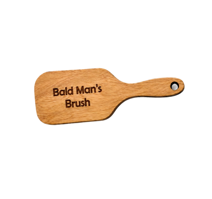 Bald Man's Comb, Bald Man Joke Hairbrush Bald Mans Comb and Brush Hairless Combing Funny Bald Man Wooden Grooming Tool Gag Gift for Bald Man Father Dad-Pawsmeowz