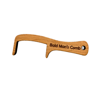 Bald Man's Comb, Bald Man Joke Hairbrush Bald Mans Comb and Brush Hairless Combing Funny Bald Man Wooden Grooming Tool Gag Gift for Bald Man Father Dad