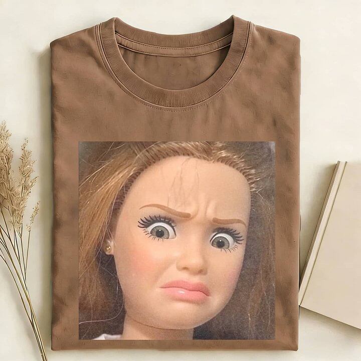 DOLL FACE MEME MOOD ICON TEE