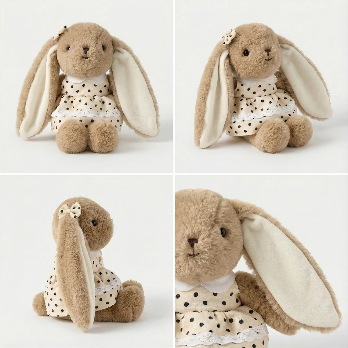 Personalized Plush Bunny for Baby Custom Name Embroidered Stuffed Monogrammed Rabbit Baby Shower Newborn Gift